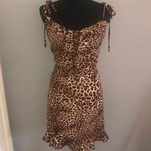 Sexy leopard print dress